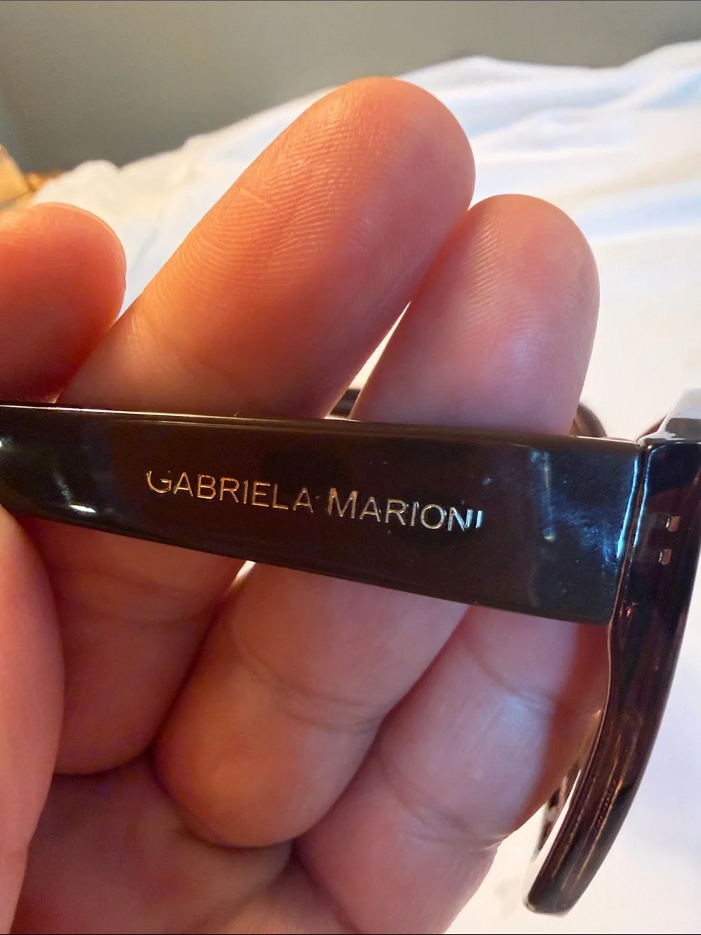 GABRIELA MARIONI Women's Brown Sunglasses - Polarized Style